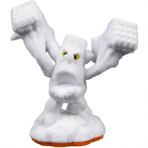 White Flocked Stump Smash Skylanders Giants - White Flocked Stump Smash