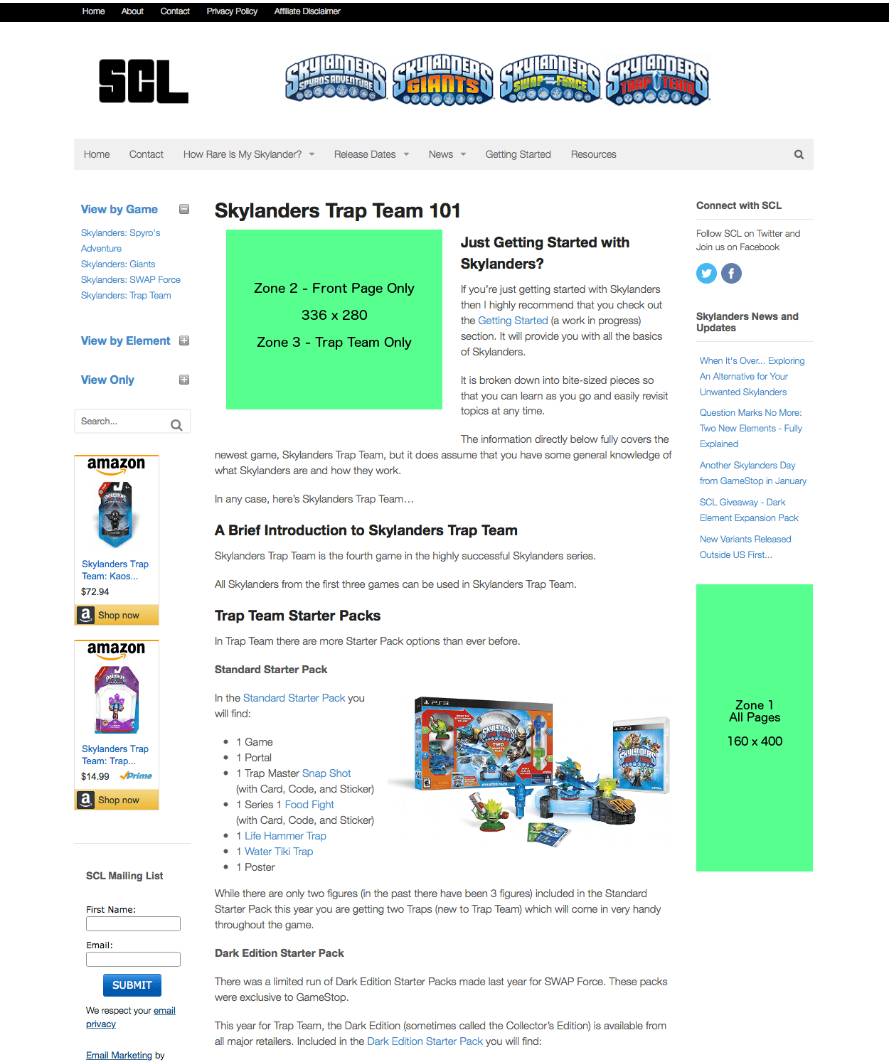 SCL Ad Zones