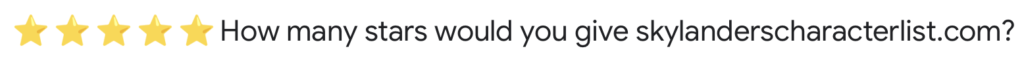 Trustpilot Email Subject Line How many stars would you give dev.skylanderscharacterlist.com?
