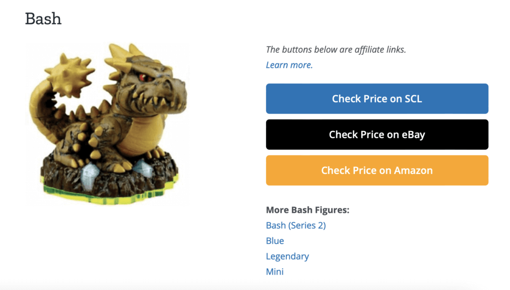 Example of SCL Affiliate Links Example of SCL Affiliate Links